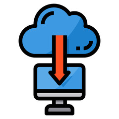 Cloud line icon