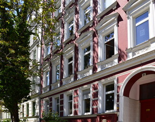 Historische Fassade im Stadtteil Kreuzberg, Berlin