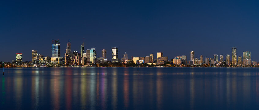 Panoramic Skyline of Perth, Australia