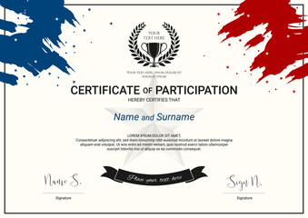 Sport certificate template