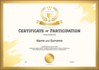 Sport certificate template