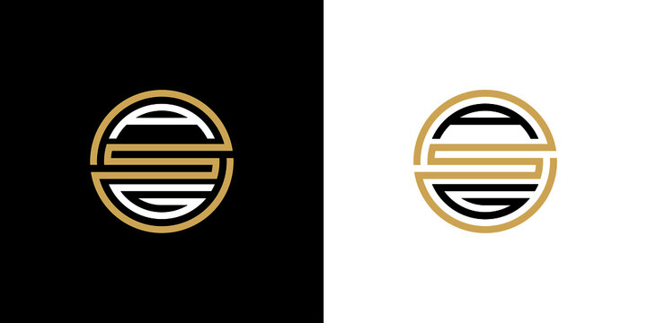 ASG creative letter logo design vector icon illustration