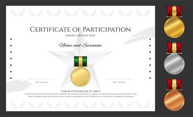 Sport certificate template