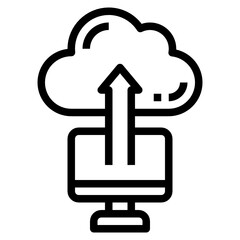 Cloud line icon