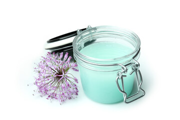 Skin care scrub isolated on white background