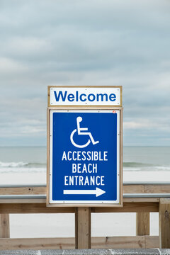 Accessible Beach Entrance Sign