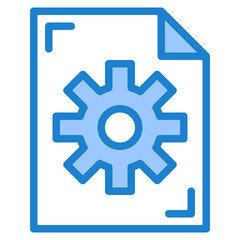 file blue style icon