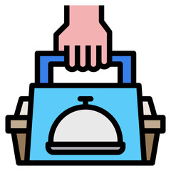 Obraz premium food line icon