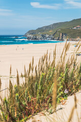 Beautiful beaches in Ferrol, Galicia. North of Spain 