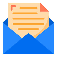 mail flat style icon