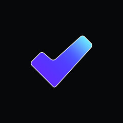 Approve Signal blue gradient vector icon