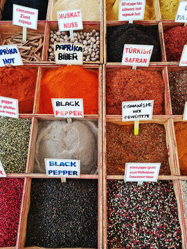 Spices in the Turkish market