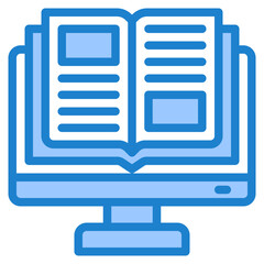 ebook blue style icon