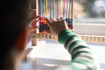 Working on arts and crafts