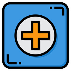 Obraz premium Add line icon