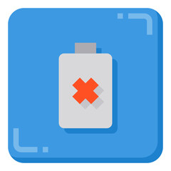 Low Battery flat icon
