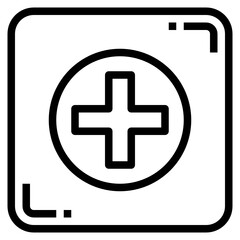 Obraz premium Add line icon