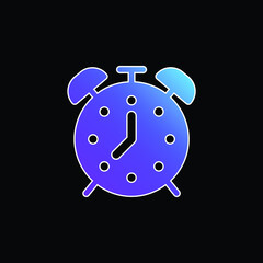 Alarm blue gradient vector icon