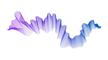 Abstract backdrop with wave gradient lines