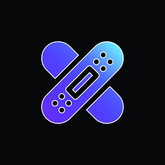 Bandage blue gradient vector icon