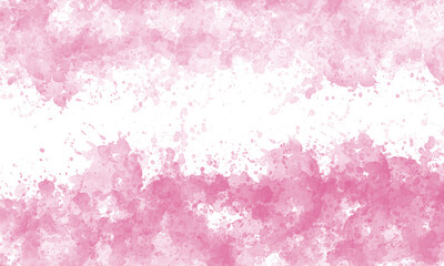Pink watercolor scribble texture. Abstract watercolor on a white background. Pink abstract watercolor background.	