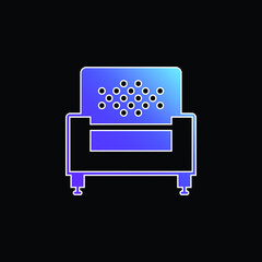 Armchair blue gradient vector icon