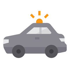 Police Car flat icon