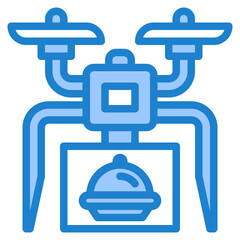 drone blue style icon