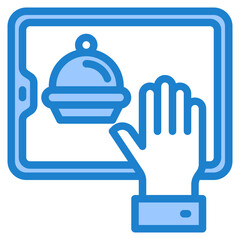 mobile blue style icon