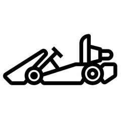 Go Kart line icon