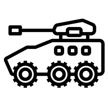 recommend clip art: Tank line icon
