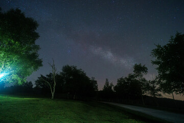 Urkiola National park sky at night