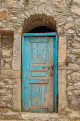 Avgonima village in Chios island, Greece