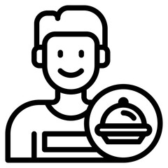 delivery outline style icon