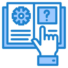 book blue style icon