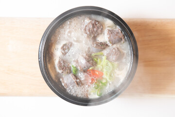 진하고 맛있는 순대국