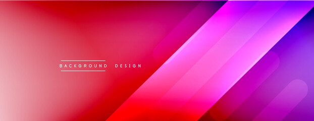 Dynamic lines abstract background. 3D shadow effects and fluid gradients. Modern overlapping forms
