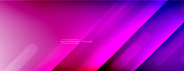 Dynamic lines abstract background. 3D shadow effects and fluid gradients. Modern overlapping forms
