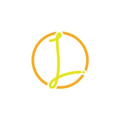 Initials letters L logo design vectors unique