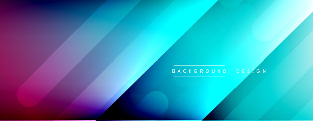 Dynamic lines abstract background. 3D shadow effects and fluid gradients. Modern overlapping forms