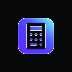 Apple blue gradient vector icon