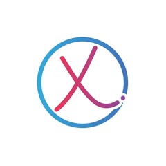 Initials letters X logo design vectors unique