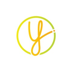 Initials letters Y logo design vectors unique