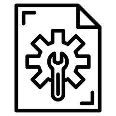 file outline style icon