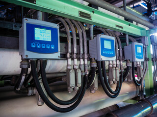 Analyzer to measurement PH for monitoring and control water quality in industry zone at power plant.
