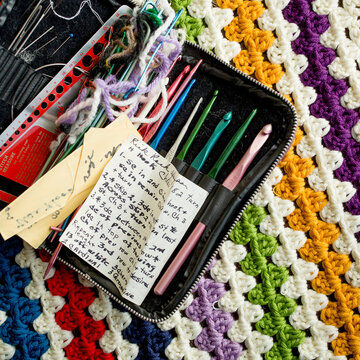 Hand writtern crochet pattern
