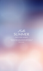 summer background, blurred toropical summer backdrop