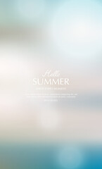 Naklejka na ściany i meble summer background, blurred toropical summer backdrop
