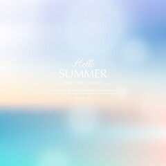 summer background, blurred toropical summer backdrop
