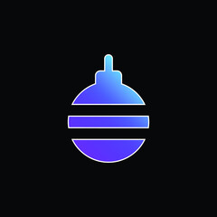 Bauble blue gradient vector icon